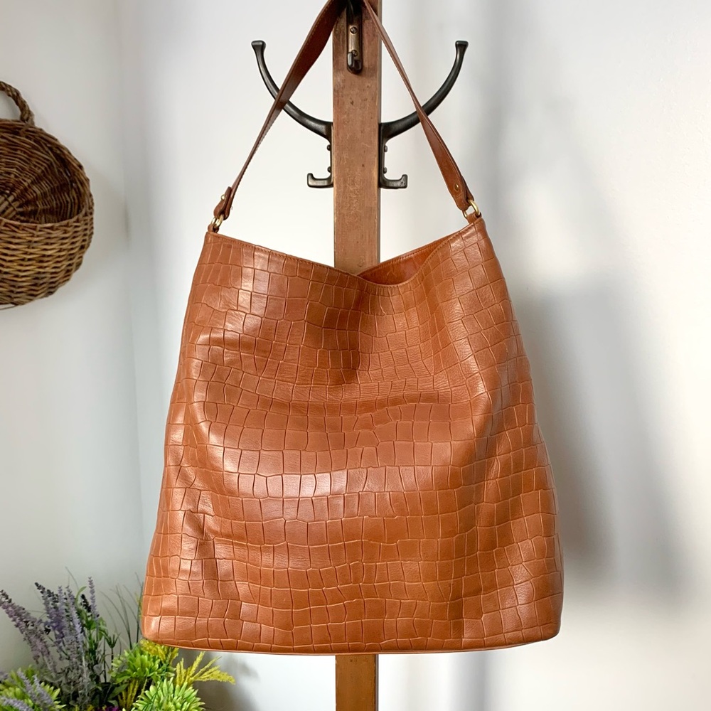 GiGi New York Slouchy Large Leather Hobo Tote